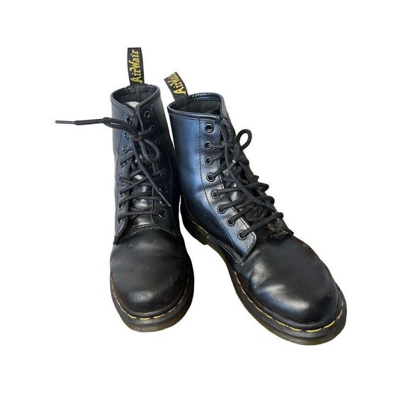 Dr Doc Martens Womens 7 Mens 6 Pascal Virginia 8-Eye Hipster Boot Black AirWair - Picture 3 of 11